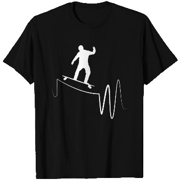 Discover I Love Longboarding Skateboard Heartbeat Longboard T Shirts