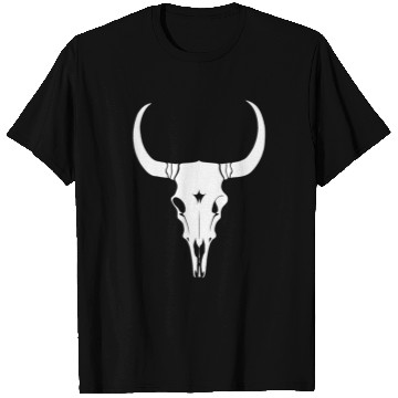 Discover Cattle Skull Cow Skull Rodeo Western Skeleton T Shirts