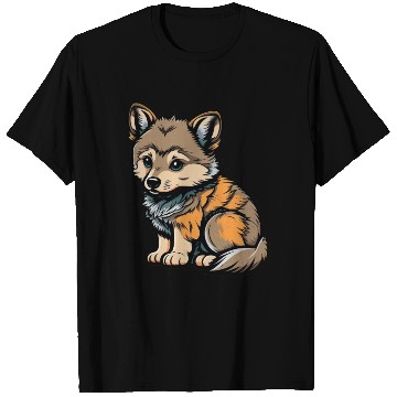 Discover Cute wolf forest dog wild animal pack kid baby T Shirts