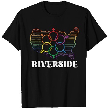 Discover Riverside Pride Month Pride Flag LGBT Community LG T Shirts