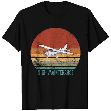 Discover Retro Small Aircraft - High Maintenance T Shirts