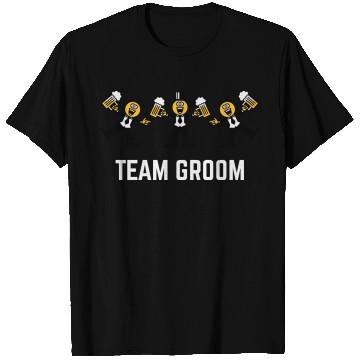 Discover Team Groom (Stag Party, Caricature, Dance, 3C, W) T Shirts