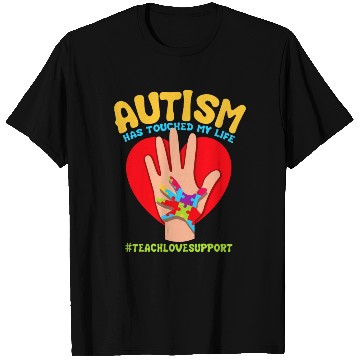 Discover Autism Has Touched My Life Autism Teacher T Shirts