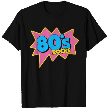 Discover 90s 80s Rocks Neon Rubic Cube Cassette Tape T Shirts