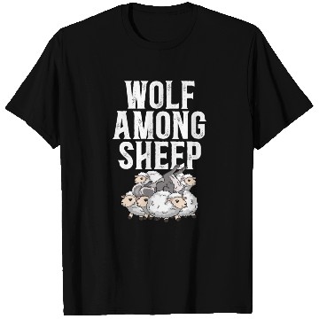 Discover Wolf Among Sheep Wolves Animal Werewolf Wolf Lover T Shirts