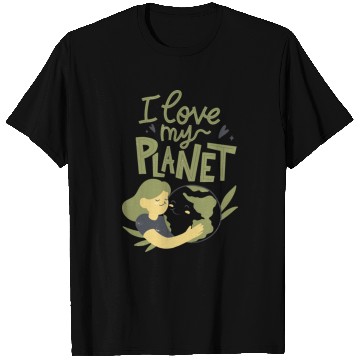 Discover Earth Day I Love My Planet Pro Environment Nature T Shirts