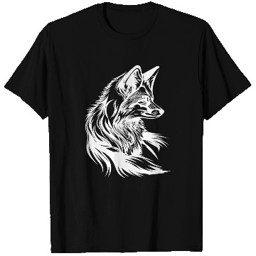 Discover Little Cute Fox Portrait Tattoo Ink T Shirts