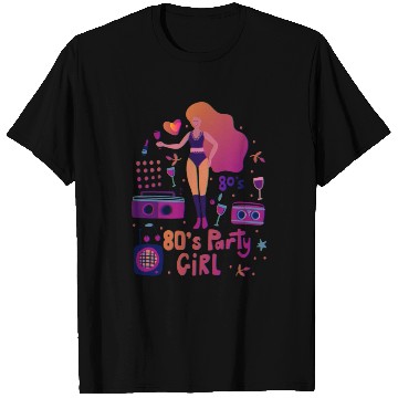 Discover 80s party girl sexy girl T Shirts