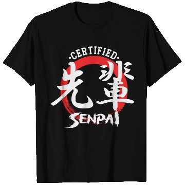 Discover Certified Senpai Japanese Manga Anime Lover Otaku T Shirts