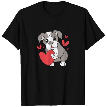 Discover Cute Heart Puppy Boston Terrier Dog T Shirts