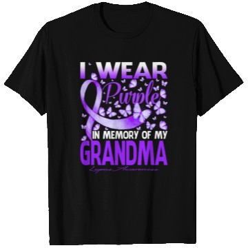 Discover I Wear Purple In Memory Of My Grandma Awareness T Shirts