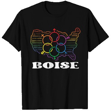 Discover Boise Pride Month Pride Flag LGBT Community LGBTQ T Shirts