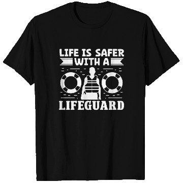 Discover Life safer with lifeguard swimming pool guard T Shirts