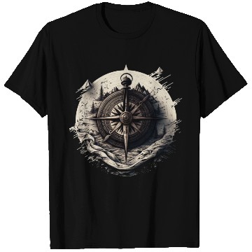 Discover navy compass T Shirts