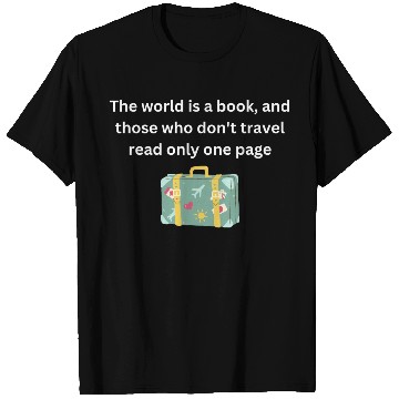 Discover The world is a book T Shirts