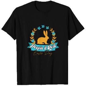 Discover Peepin It Happy Easter Bunny Egg For Funny Easter T Shirts