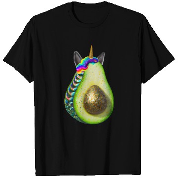 Discover Happy unicorn avocado T Shirts