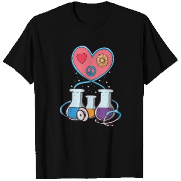 Discover Medical Laboratory Science Heart Cartoon T Shirts