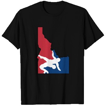 Discover Idaho Wrestling (USA Colors) T Shirts