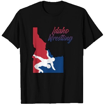 Discover Idaho Wrestling (USA Colors) T Shirts