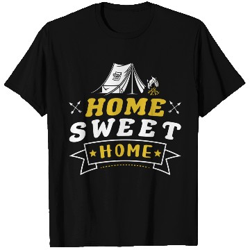 Discover Camping Camper Tent Home Sweet Home T Shirts