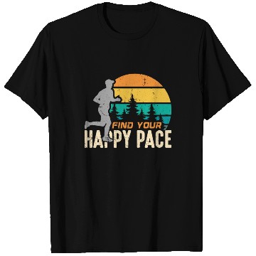 Discover Trail Running Find Your Happy Pace Retro Running T Shirts