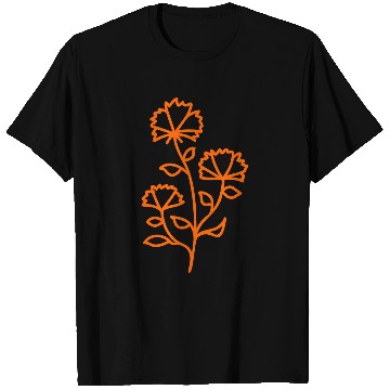 Discover flower line art vector T Shirts
