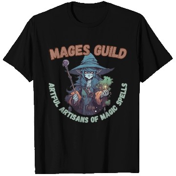 Discover Mages Guild, Magic Spells T Shirts