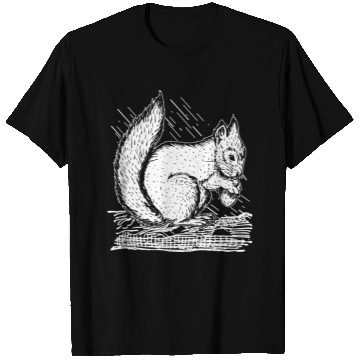 Discover Squirrel Drawing Art Squirrel Lover T Shirts