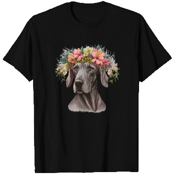 Discover Cute Great Dane Flower Crown Pet Dog Breed Floral T Shirts