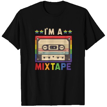 Discover I'm A Mixtape Rainbow Pride Month LGBTQ Gay Pride T Shirts