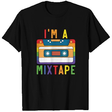 Discover I'm A Mixtape Rainbow Pride Month LGBTQ Gay Pride T Shirts