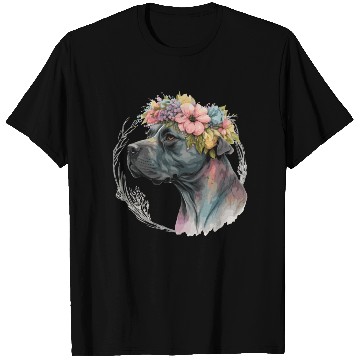 Discover Cute Cane Corso Flower Crown Pet Dog Breed Puppy T Shirts