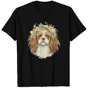 Discover Cute Cavalier King Charles Spaniel Flower Crown Do T Shirts