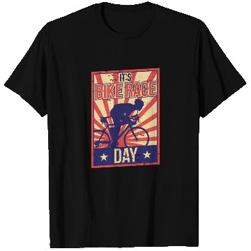 Discover It's Bike Race Day Cycling Bicycle Racing Racer T Shirts