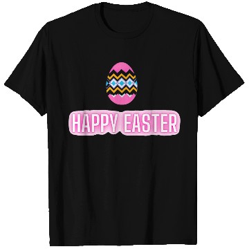 Discover Happy easter colored eggs design T Shirts