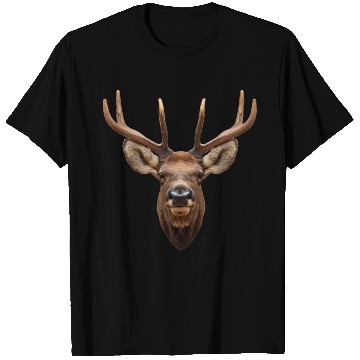 Discover Elk Antlers Face T Shirts