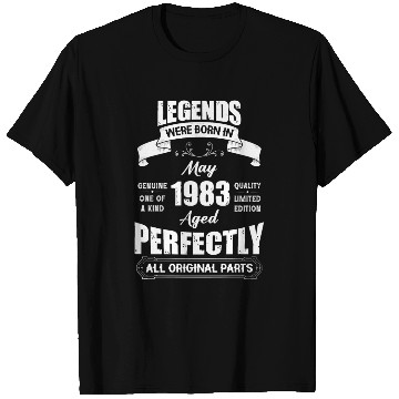 Discover Legends Were Born In May 1983 Birthday T Shirts