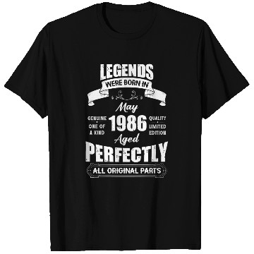 Discover Legends Were Born In May 1986 Birthday T Shirts