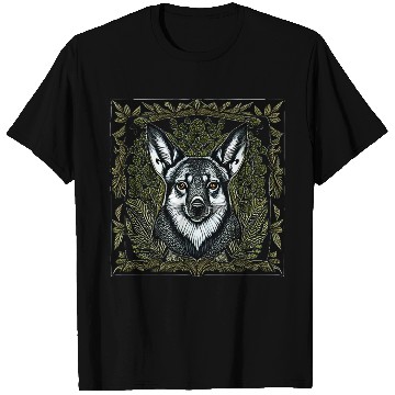 Discover Leaf Whirlwind Corgi T Shirts