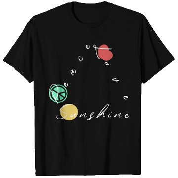 Discover Peace Love Sunshine T Shirts