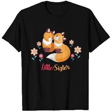 Discover Cute Fox Siblings Gift for Little Sister T Shirts