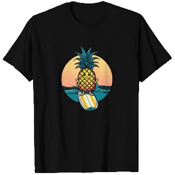 Discover Kawaii pineapple on at sunset T Shirts
