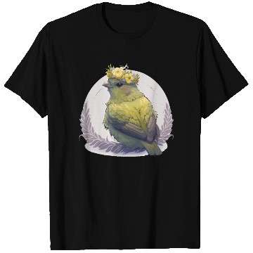Discover Cute Canary Bird Flower Crown Pet Birds T Shirts