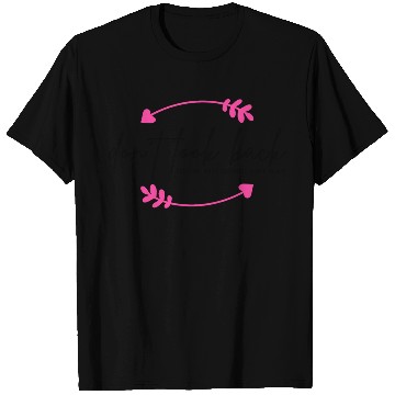 Discover Don't Look Back Hot Pink Arrow, Motivational Quote T Shirts
