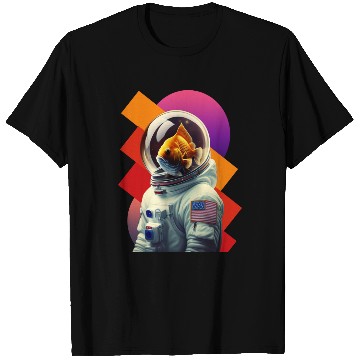 Discover First Adventure with the Brave Goldfish Astronauts T Shirts