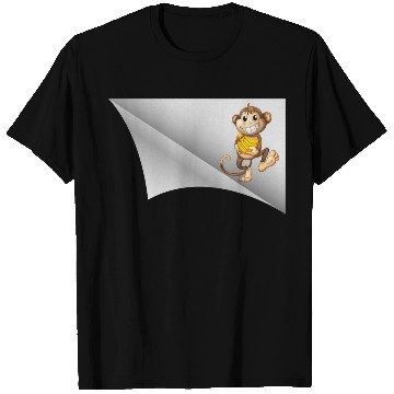 Discover the monkey under the patch T Shirts