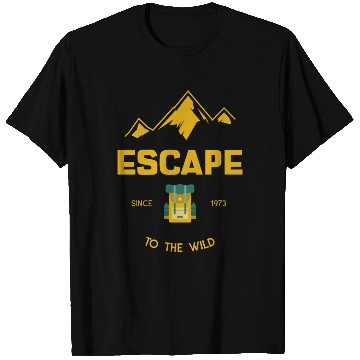 Discover Escape To The Wild Camping T Shirts