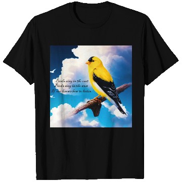 Discover Birds sing T Shirts