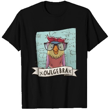 Discover Owlgebra Owl Nerd Math Teacher T Shirts